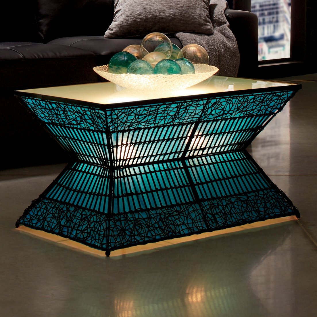 lighted table