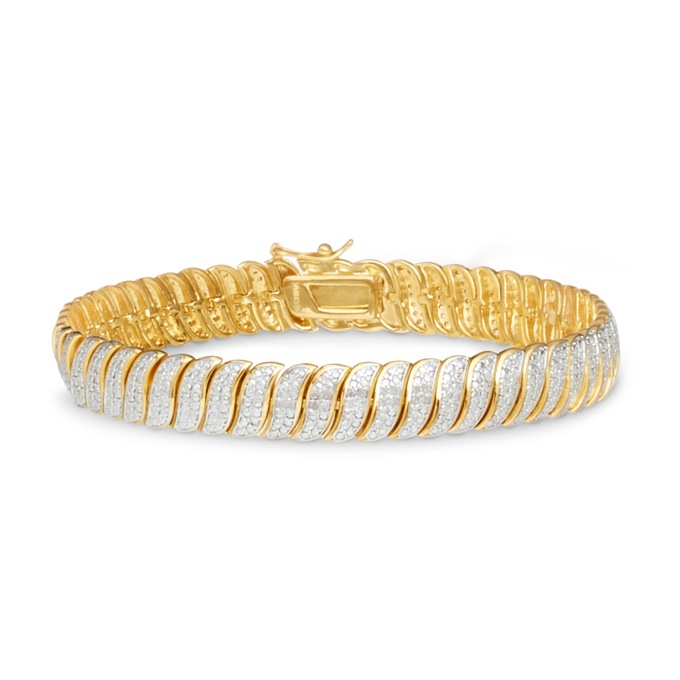 Diamond Slim Link Bracelet, , large
