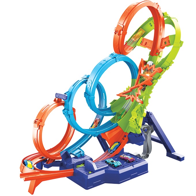 Hot Wheels Action Endless Loop Crash Track, , large