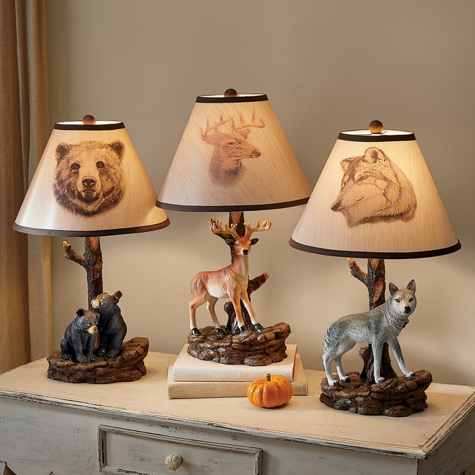 Woodland Animal Lamp, , large
