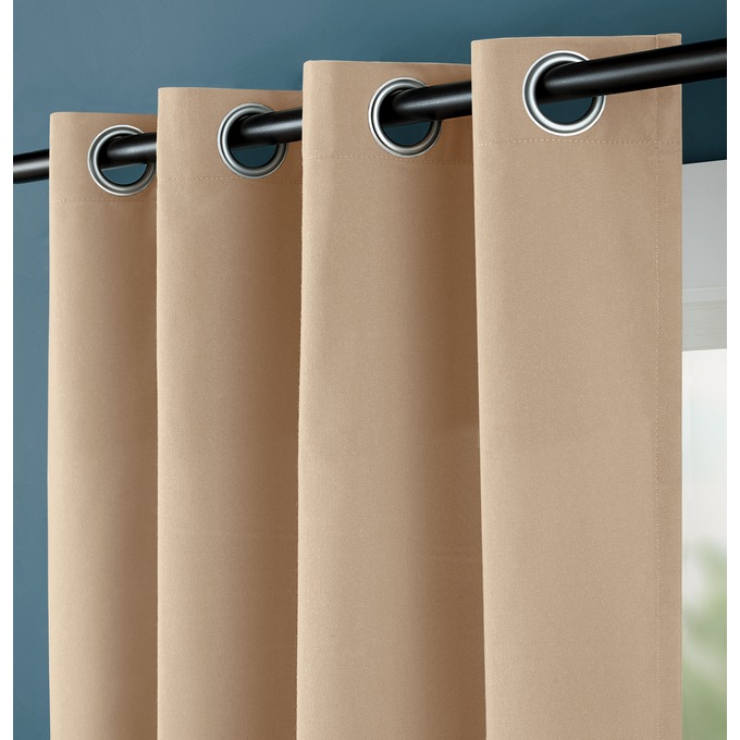 Color Connection Solid Grommet Valance, , large