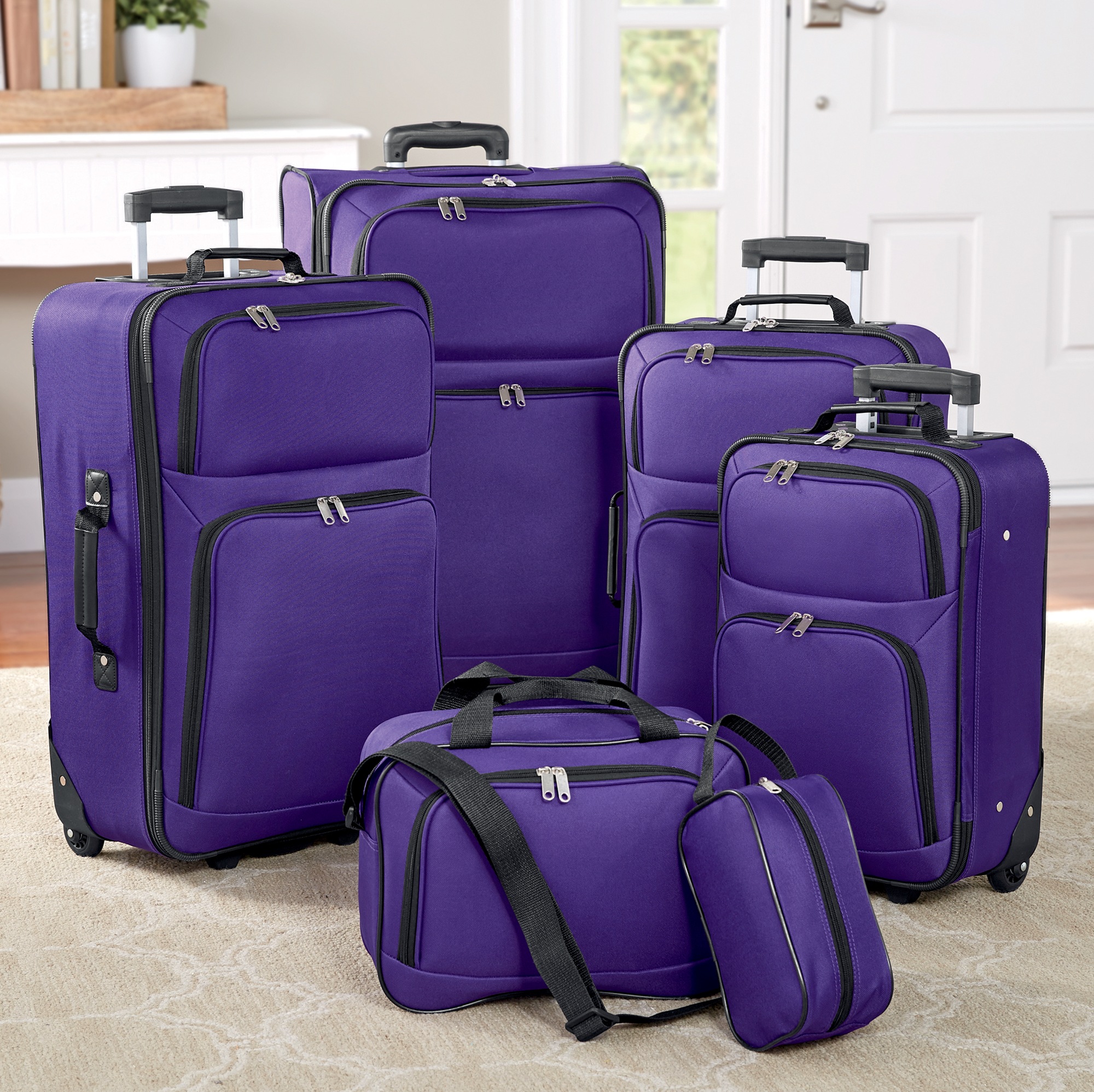 6 piece luggage set