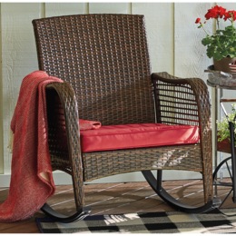 Faux-Wicker Rocker, , large