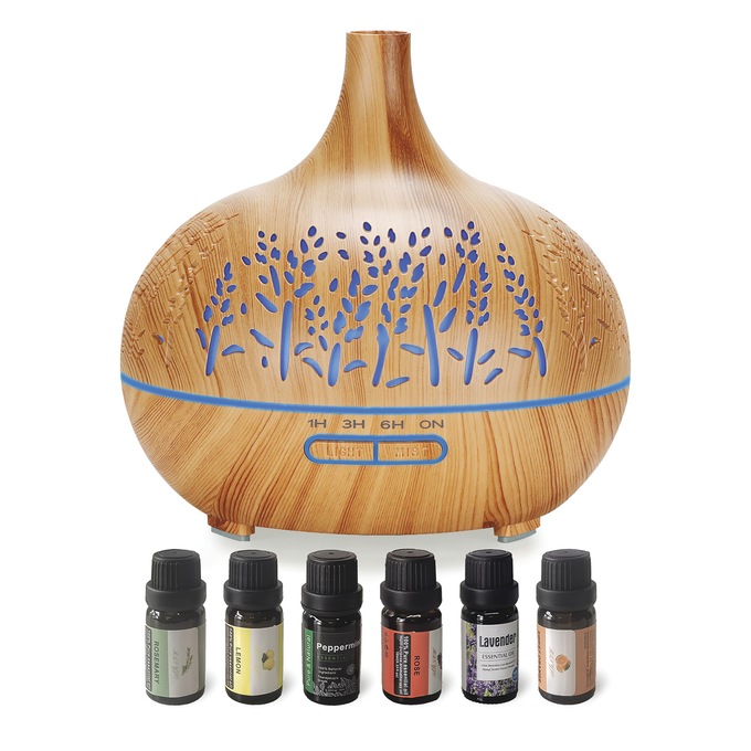 Aromatherapy Diffuser with 6 Pack of Oils, , large