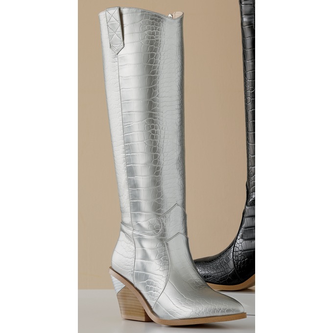 Croco Cowgirl Boot, , large