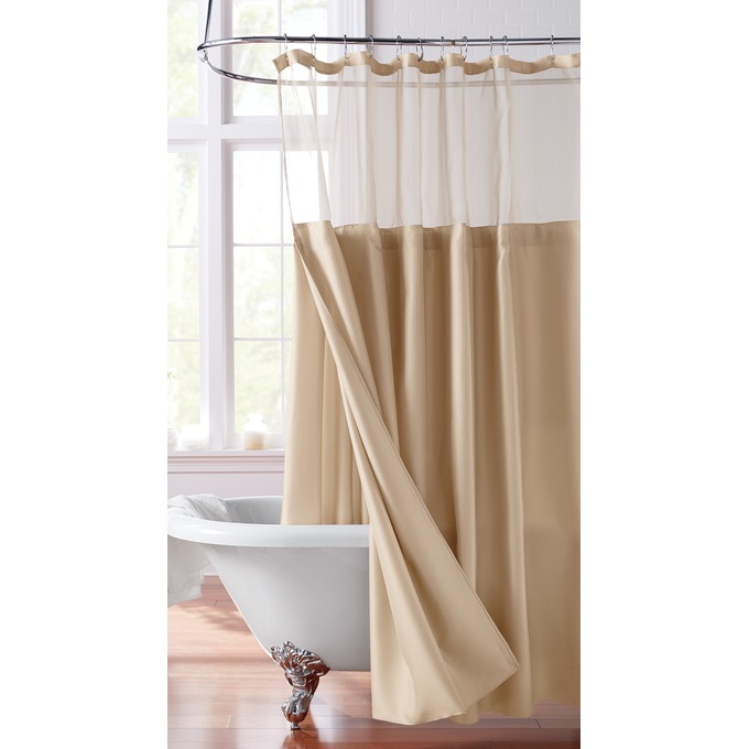 Shower Curtain With Snap On Liner Montgomery Ward Shower Curtain With Snap On Liner, Sheer Shower Curtain
