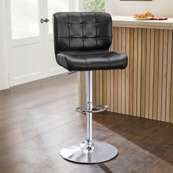 Laurel Oversized Tufted Stool, , large