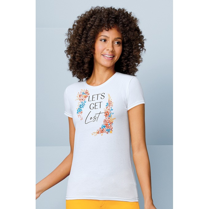 Let&#39;s Get Lost Floral T-Shirt, , large