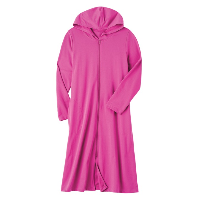 Hooded Knit Lounger, , large