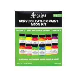 Angelus Neon Acrylic Leather Paint Kit, , large