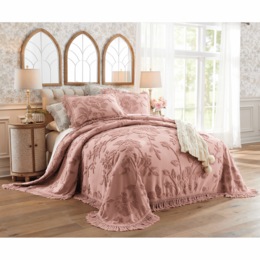 Alice Floral Chenille Bedspread, , large