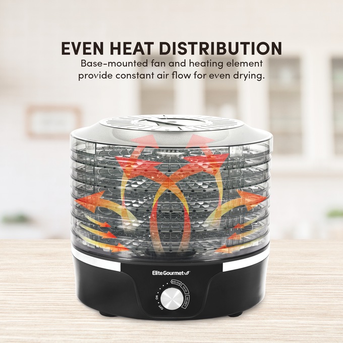 Elite Gourmet Adjustable Height Dehydrator, , large