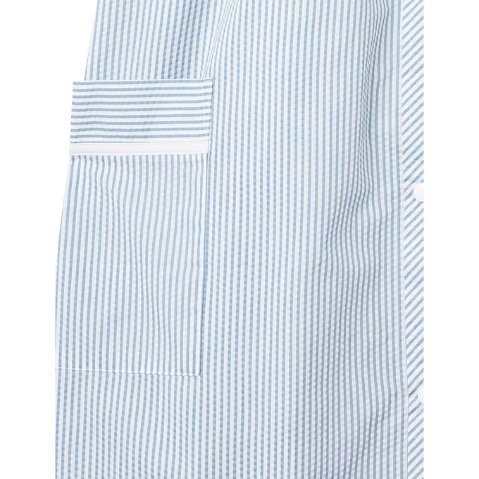 Duster With Embroidered Yoke, French Blue Stripe, large