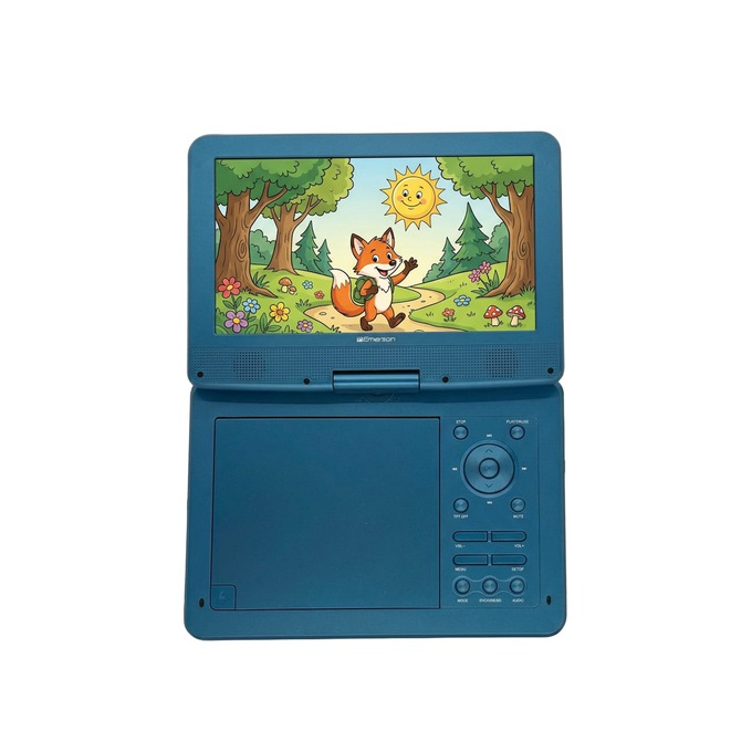 Emerson 10.1" Swivel Screen DVD Player, Teal, large
