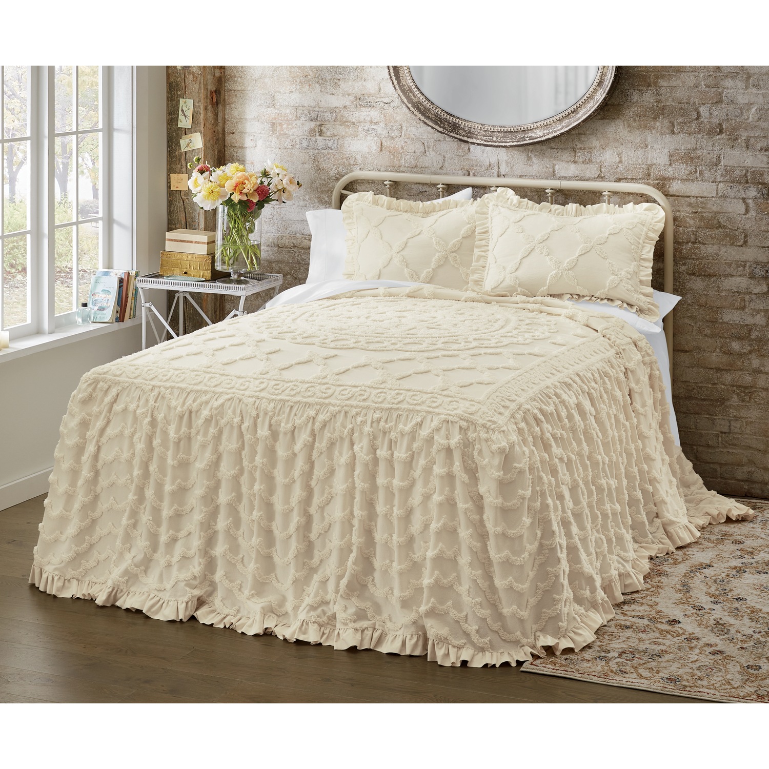 Angelica Ruffle Chenille Bedspread Montgomery Ward