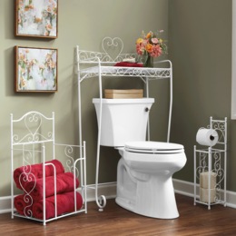 Cora 3-Piece Scrolled Bath Furniture Set, , large