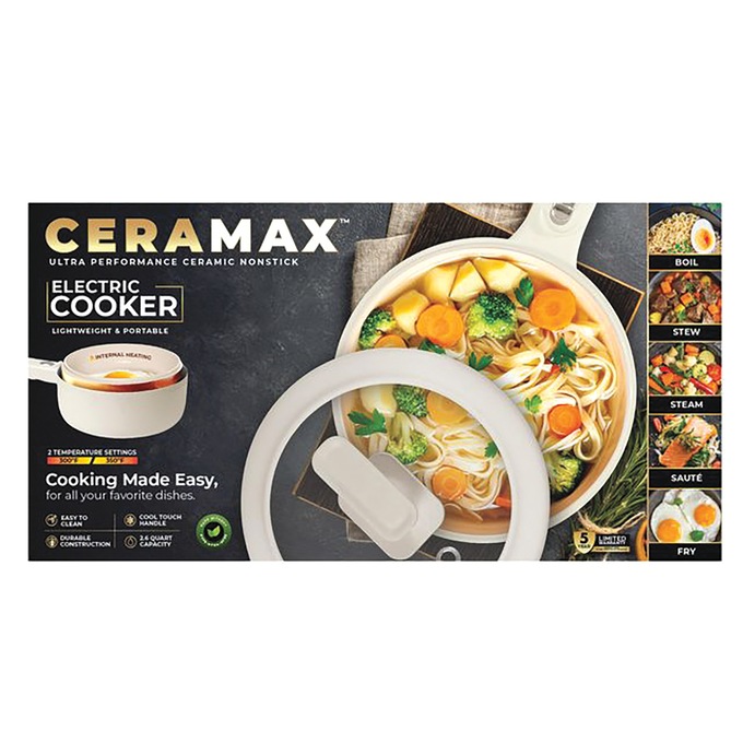 Ceramax 2.6-qt. Electric Cooker, , large