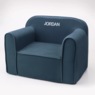 Kid's Lightweight Foam Chair with Washable Cover and Carry Handle, Indigo Blue, large
