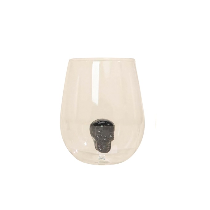 Set of 4 Halloween Wine Glasses, , large