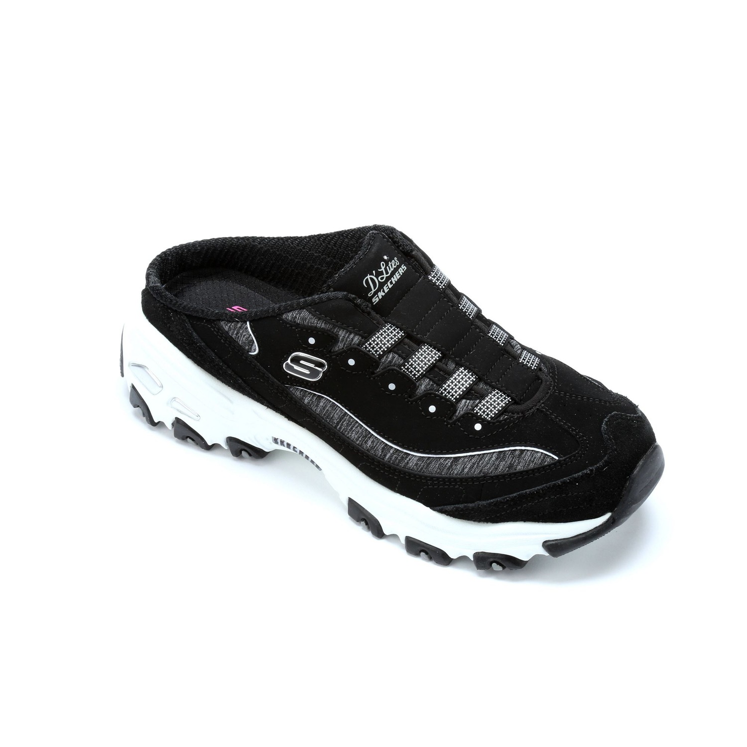 White deals skechers mules