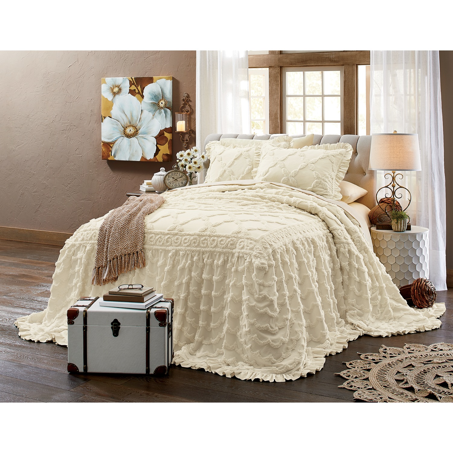Angelica Ruffle Chenille Bedspread Montgomery Ward