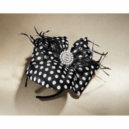 Whittall &amp; Shon Rubina Polka Dot Fascinator, , large