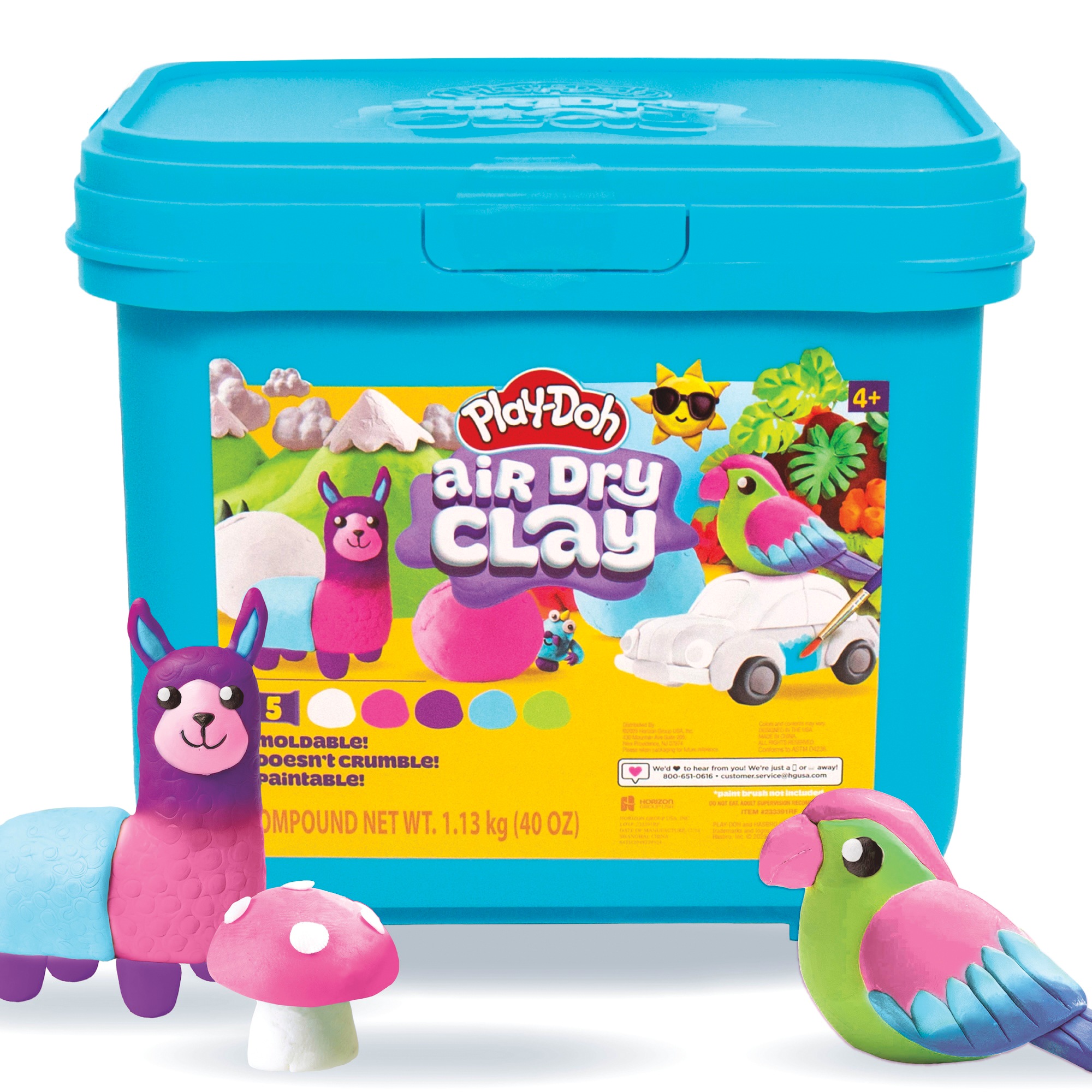 Play-Doh Air Dry Clay Tub, Blue, large