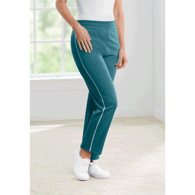 Fleece Contrast-Trim Pant, , large