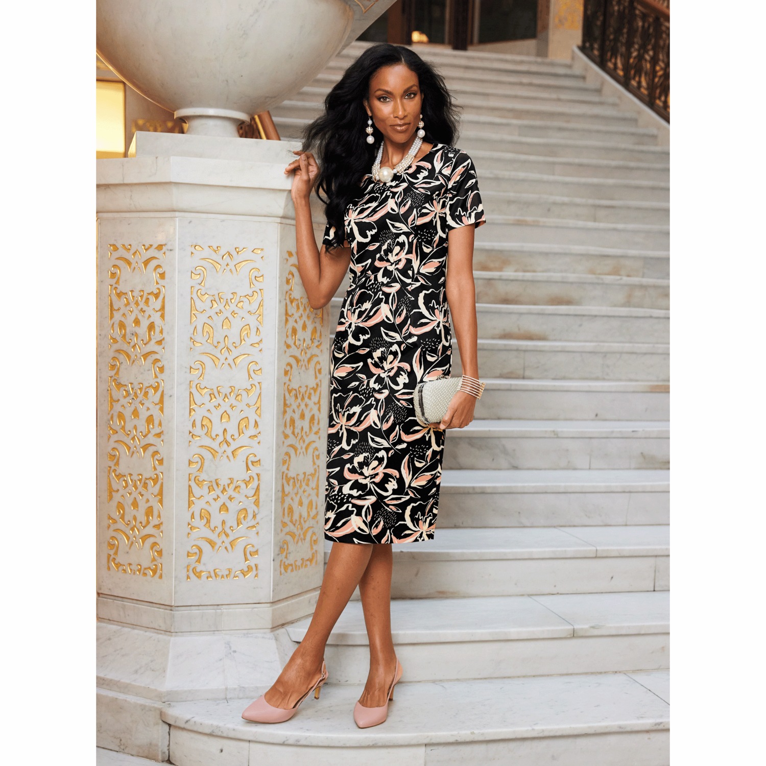 Rutina Floral Sheath Dress | Montgomery Ward