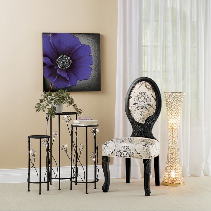Bold Floral Swirl Canvas, , large