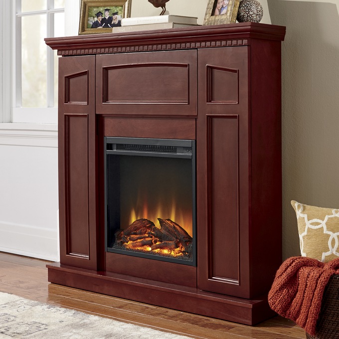 Electric Storage Fireplace With Corner Option Montgomery Ward