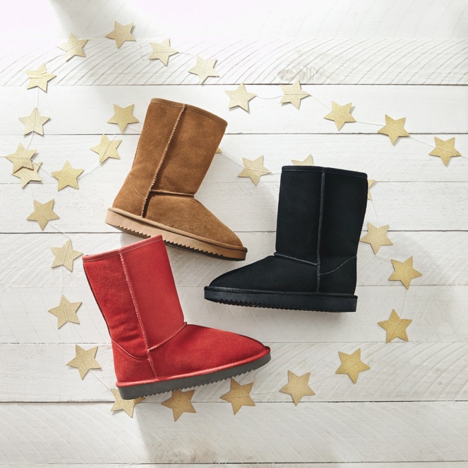 Women's Classic Suede Boot, Red, large