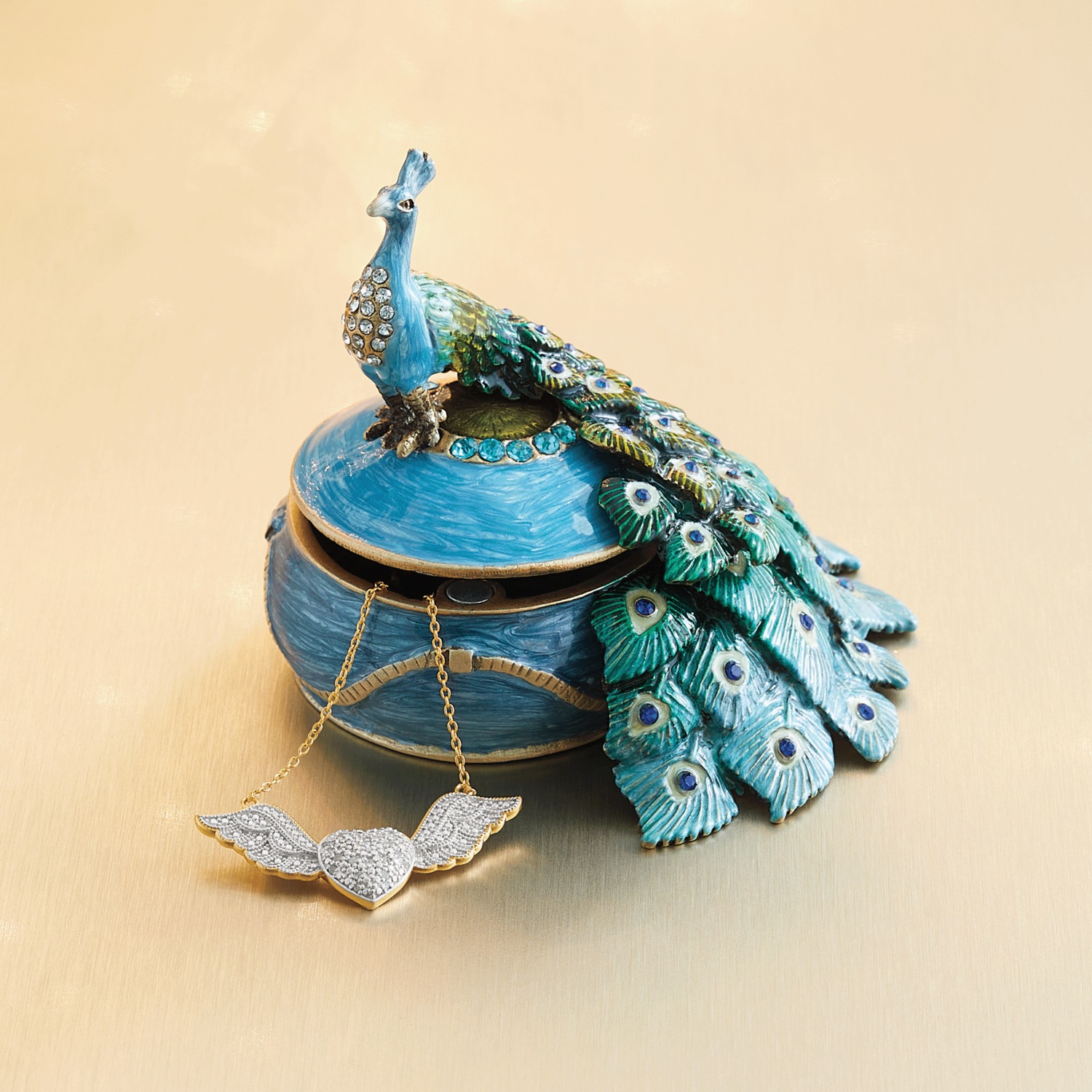 Peacock Jewelry Box Montgomery Ward