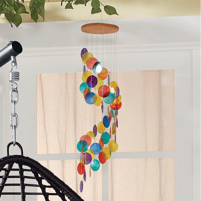 Color Capiz Chime, , large