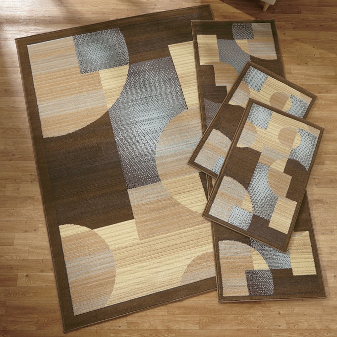 Zoom Zoom 4-Piece Rug Set, Blue, large
