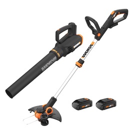 Worx Power Share 20V GT 3.0 Trimmer &amp; Turbine Blower &#40;Batteries &amp; Charger Included&#41;, , large
