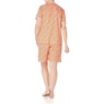 Print Shorty Pajama, Cantaloupe Floral, large