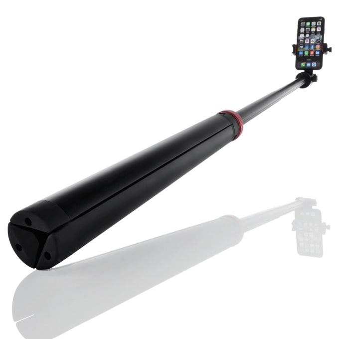 Extendable Combo Selfie Stick & Tripod, Black, large