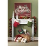 Vintage Merry Christmas Lit Barnwood Sign, , large