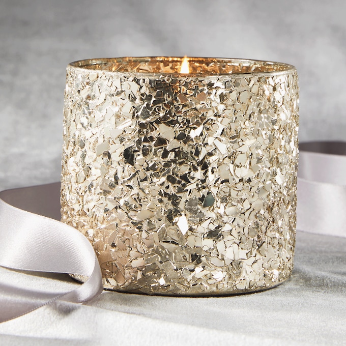 Gold Mercury Glass Votive Holder, , large