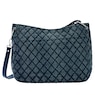 Quilted Denim Hobo Bag – Diamond-Stitch Shoulder Purse with Chain and Crossbody Strap for Women, , large