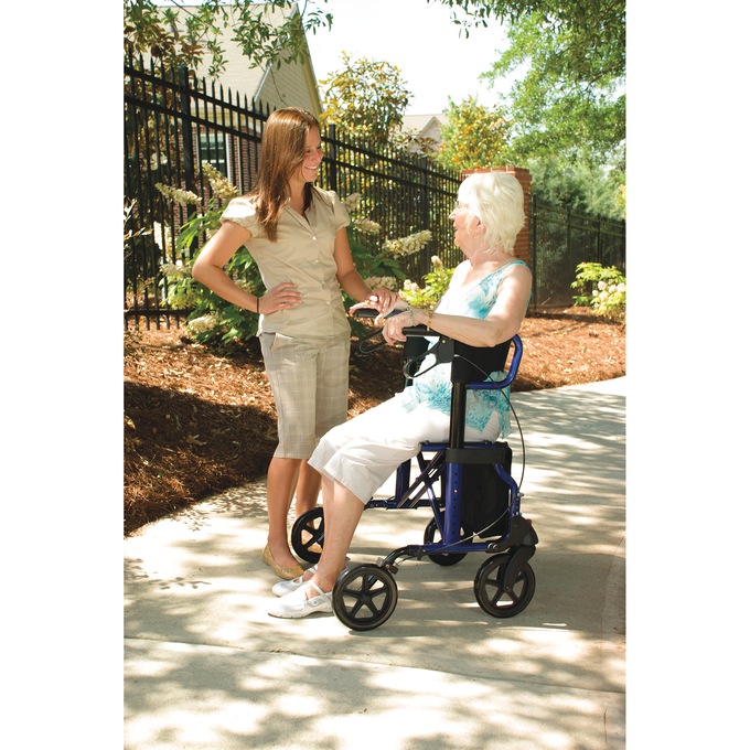 Lumex Hybrid LX Rollator Transport Chair, , large