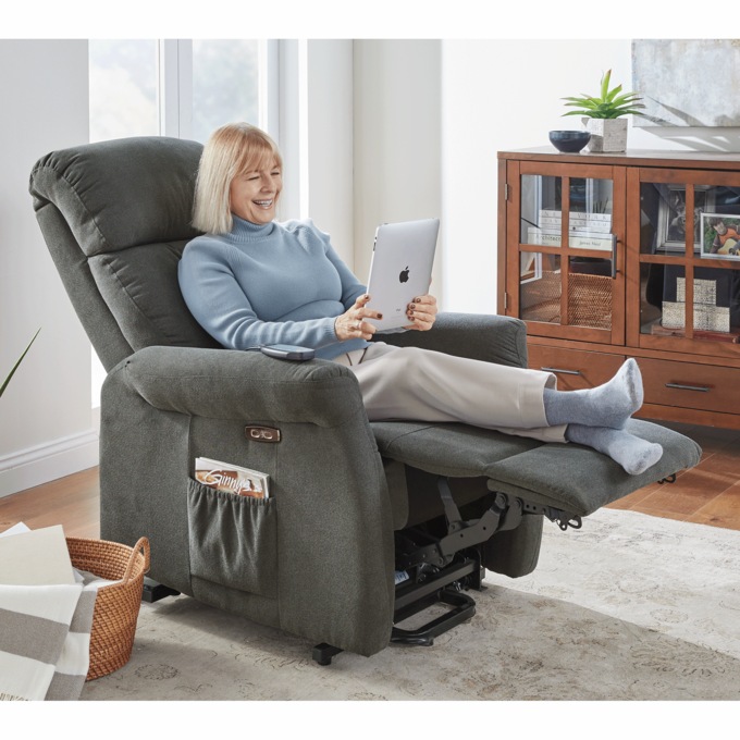 Lay-Flat Powered Lift Recliner, , large