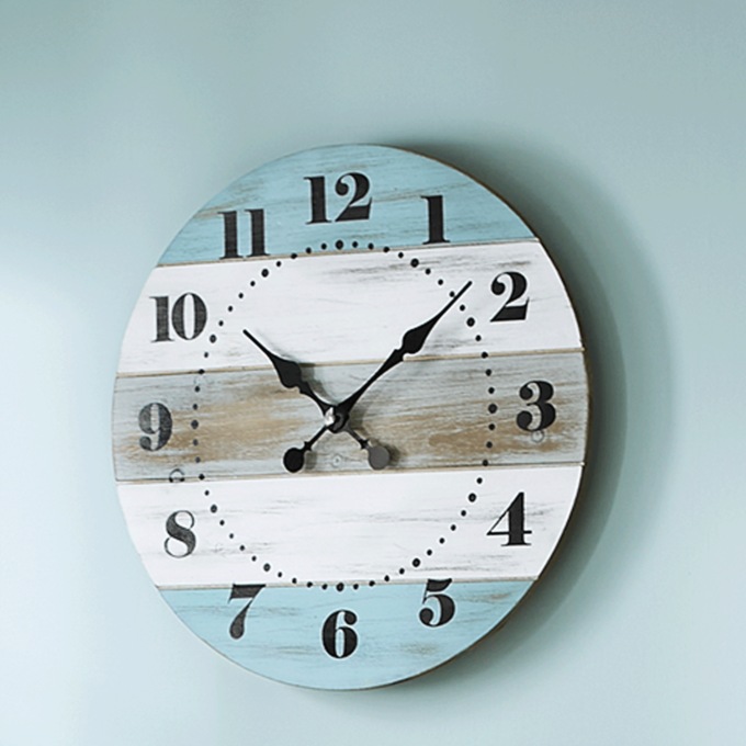 Coastal Colors Wall Clock, , large
