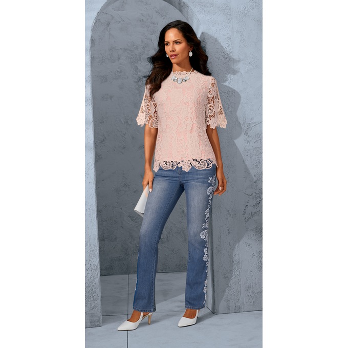 Sienna Lace Top, , large