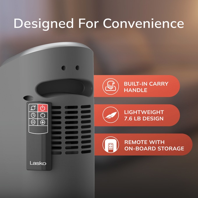Lasko Digital Pedestal Heater, , large