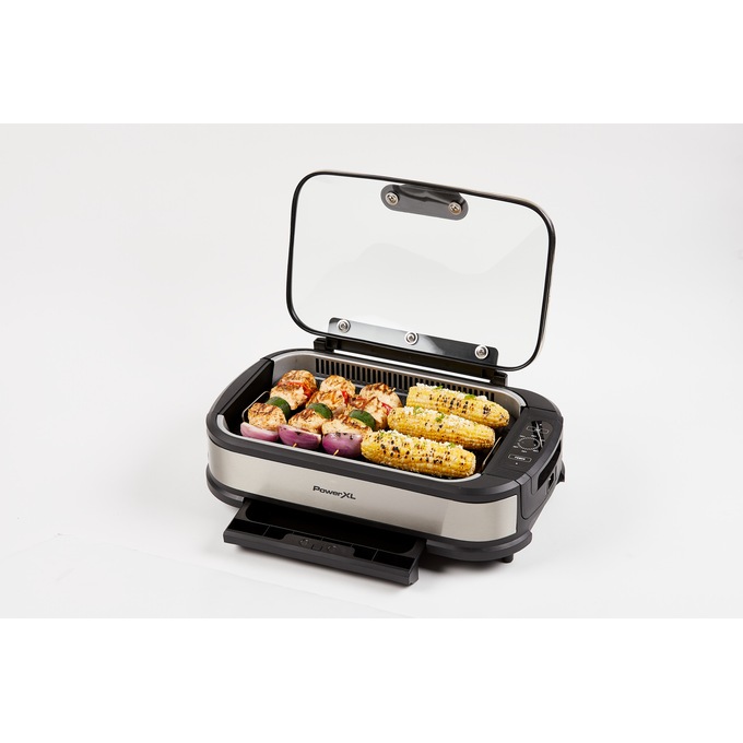 Power XL 1500 W Smokeless Grill Pro - Black/Silver - Brand New