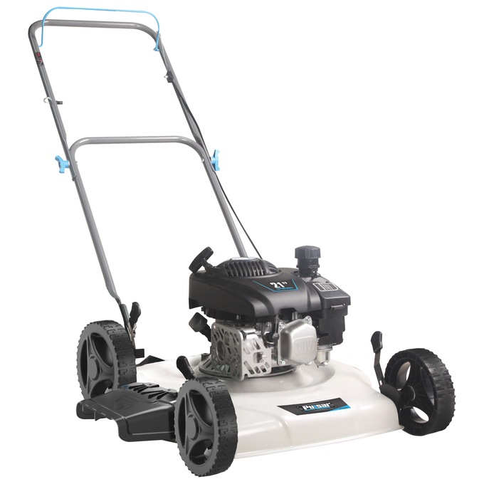 Pulsar 21" 200cc 2-in-1 Side Dishcharge Small Wheel Push Lawnmower, Black, large