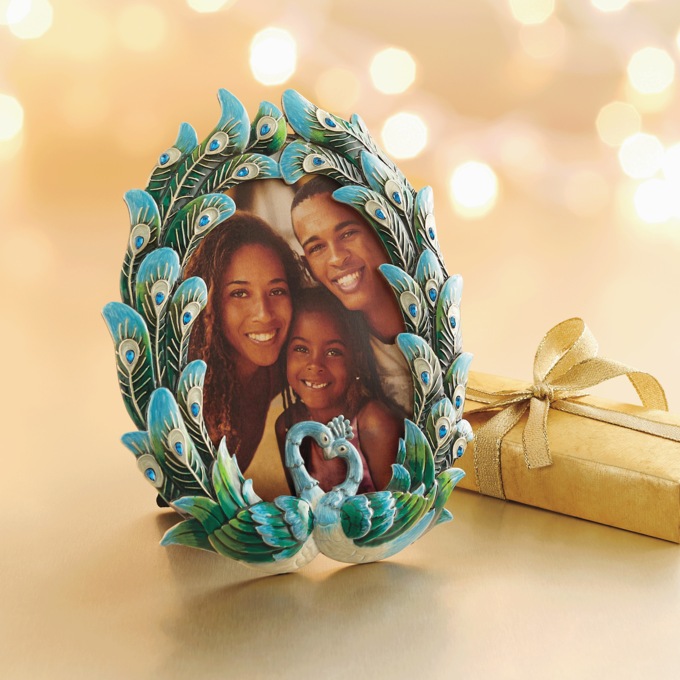 Peacock Picture Frame, , large