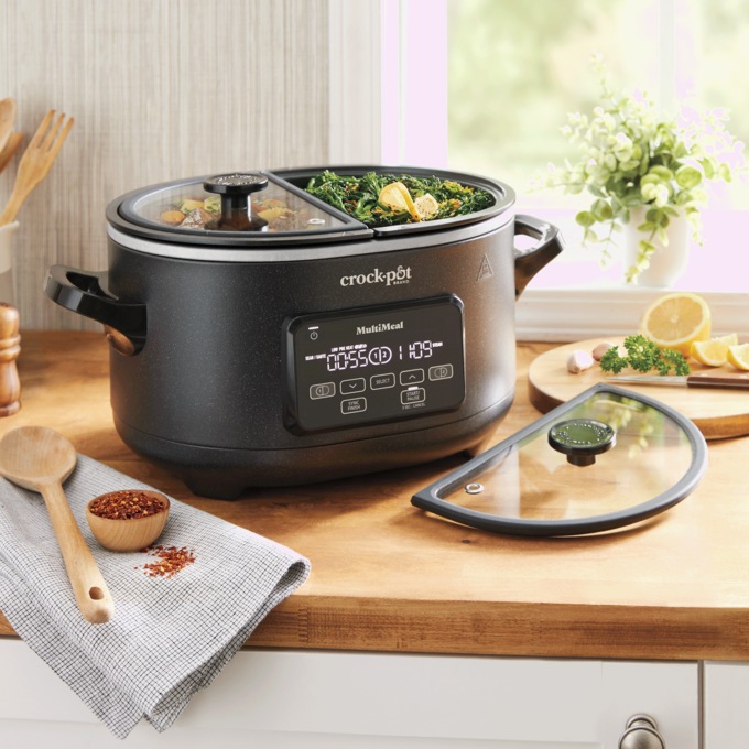 Crock-Pot Multimeal Multi-Cooker and Programmable Slow Cooker, Black, large